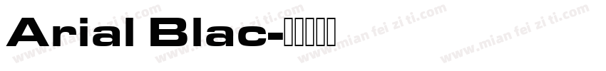 Arial Blac字体转换